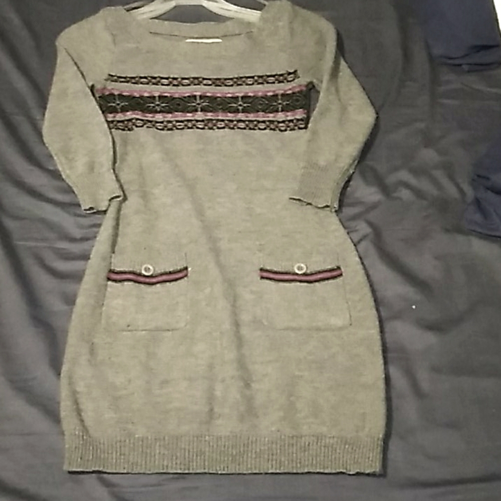 Knit sweater dress